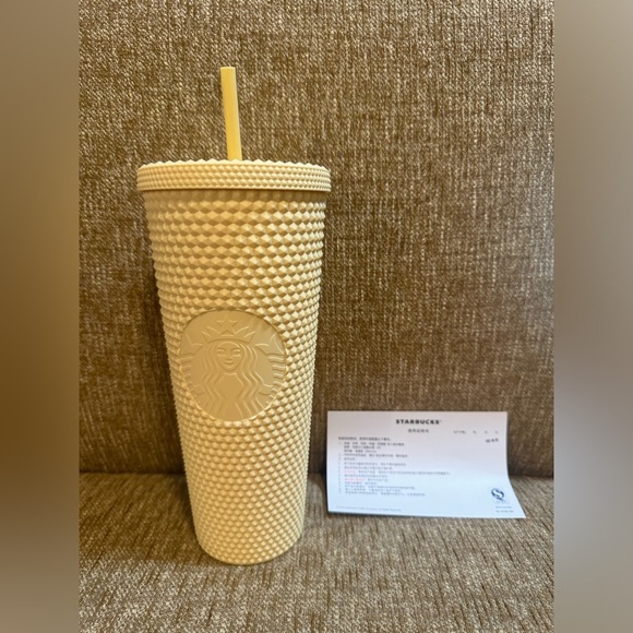 Starbucks Other - ⭐️ New Starbucks butter yellow studded Thailand Limited Edition 2021 release ⭐️